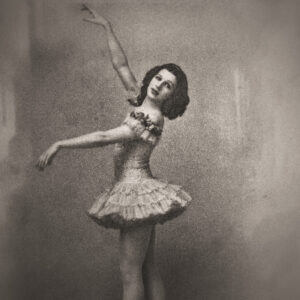 Vintage picture of a ballerina dancing. Original image by Pam Simon from Pixabay. 