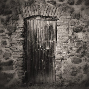 Image of a wooden door piercing a brick and stone wall. Image by Markéta Machová from Pixabay.com.