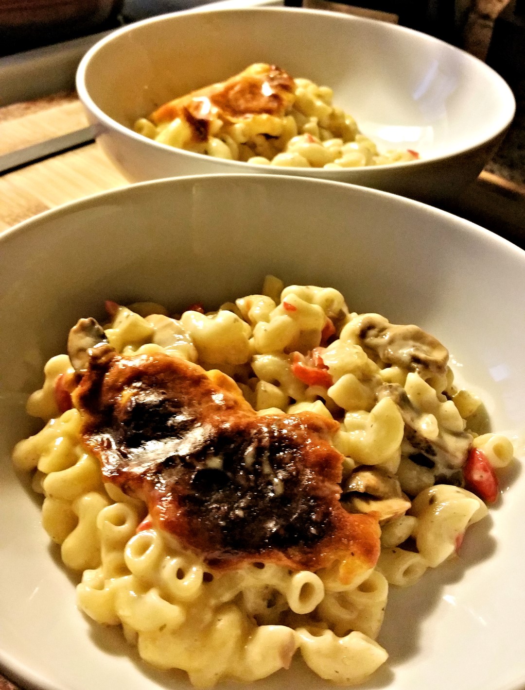 Macaroni and Mushroom Casserole - Evelyn Chartres