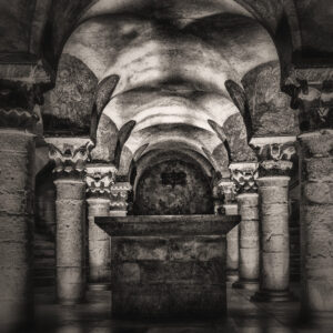 Image of the inside of a crypt. Image by Peter H from Pixabay.com.