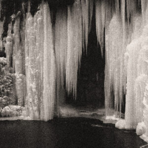 Frozen waterfall and pool. Source Pixabay.com.