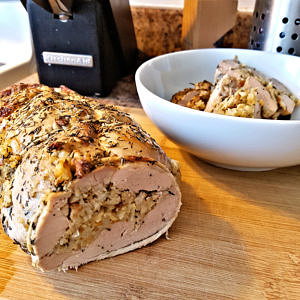 Pilaf-Stuffed Pork Loin