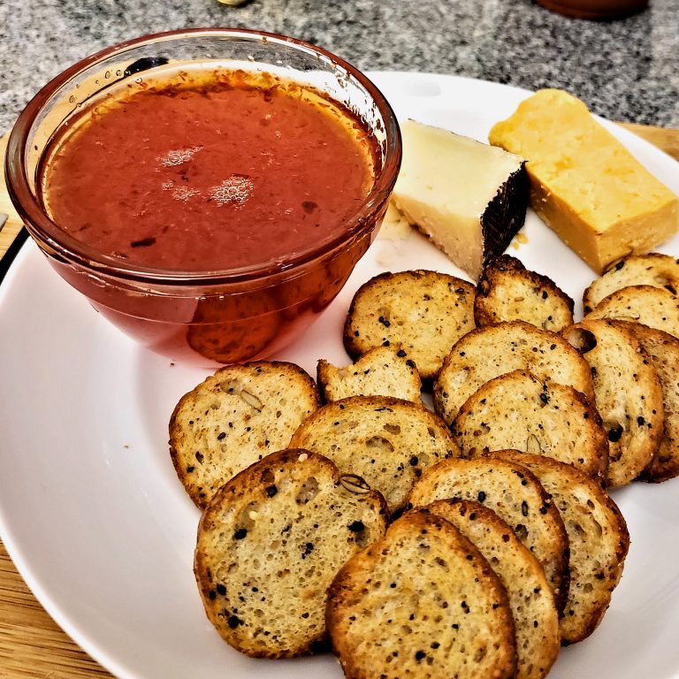 Sweet Red Pepper Jelly by Evelyn Chartres