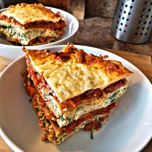 Spinach and Mushroom Lasagna