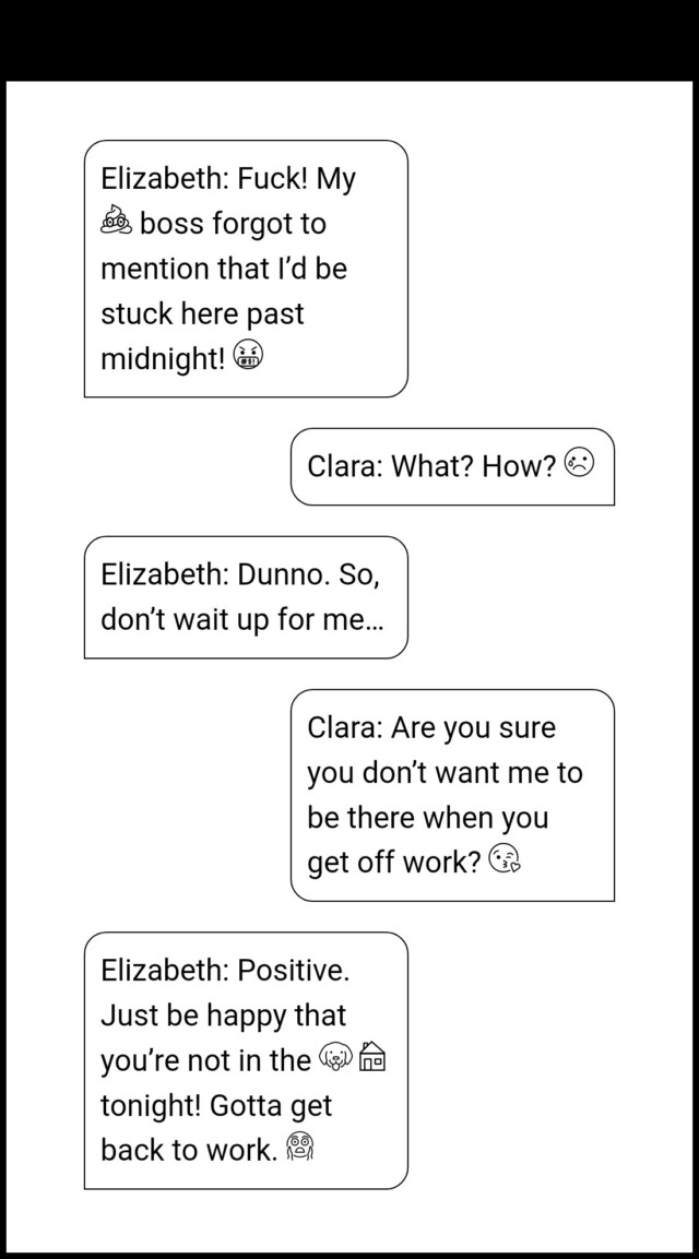 Screenshot of advanced text messaging look and feel with an EPUB.