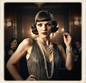 Portrait of Ada Grey from the Roaring Twenties.