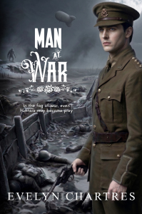 Man at War by Evelyn Chartres. Electronic book cover art.