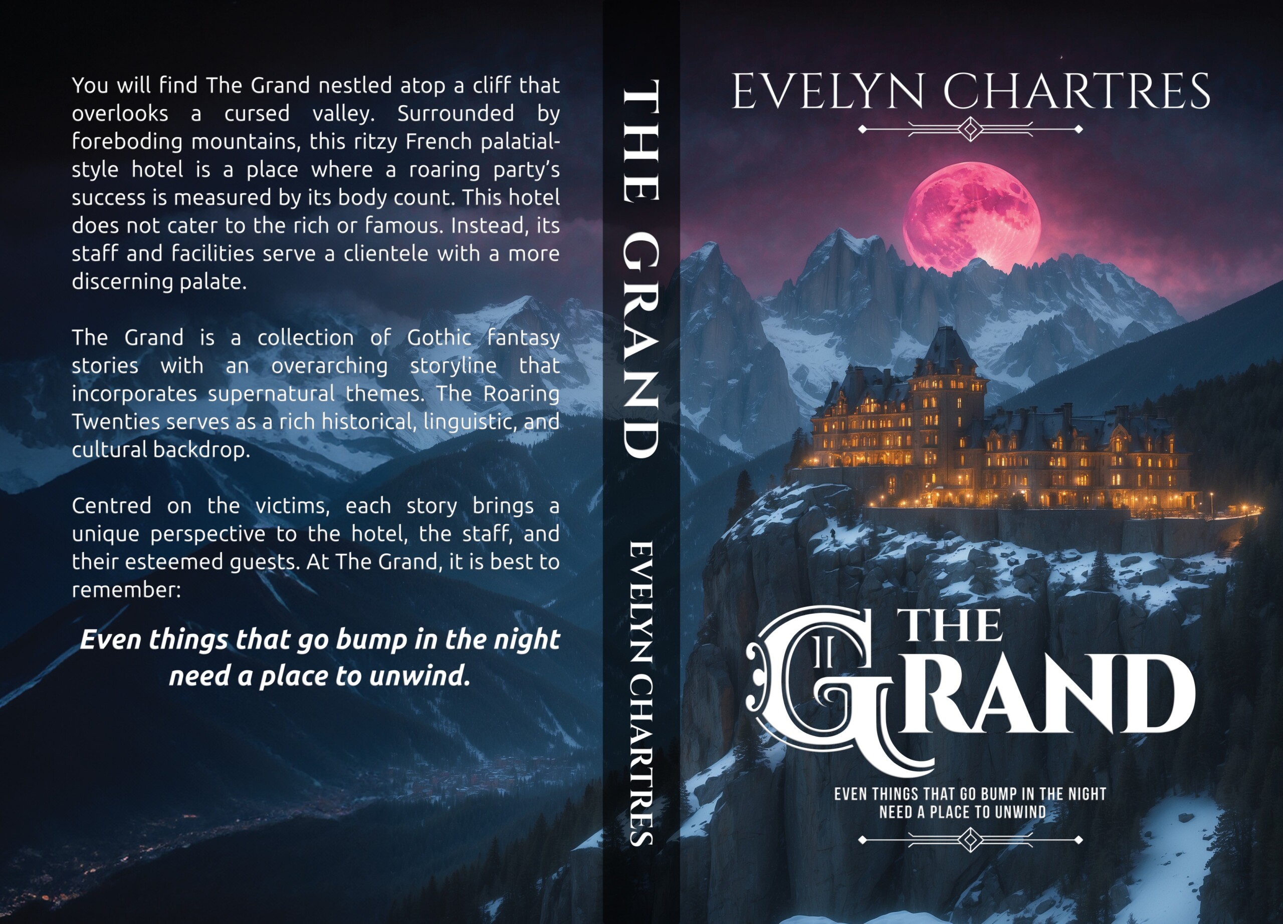 Wrap around cover for The Grand by Evelyn Chartres